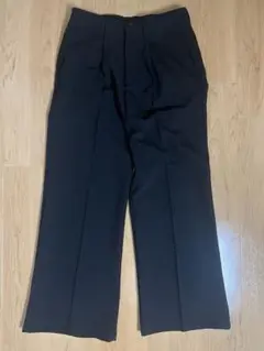Casper John 黒 フレアスラックス