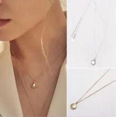 ミンホ着用【Hei】simple coin necklace