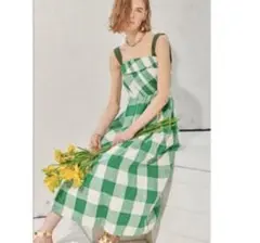 Estella .K / エステラケー ギンガムチェックワンピースグリーン
