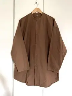 訳あり Muji Labo ムジラボ ロングシャツ ブラウン L/XL 無印良品