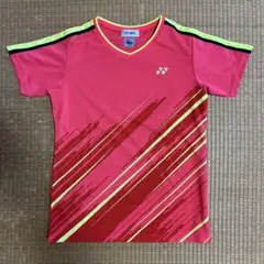 YONEX ピンク ストライプ Tシャツ