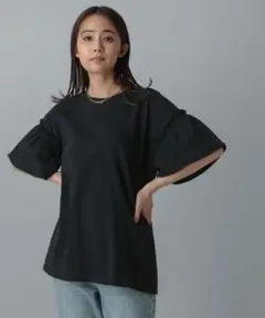 GLOBAL WORK　MATINEE LINE/冷感フリルスリーブ半袖