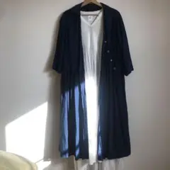 blue in green 藍染ワンピース