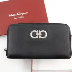 ✨極美品✨Ferragamo 長財布 ダブルガンチー二 ラウンドファスナー