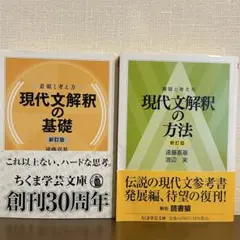 現代文解釈の基礎と方法 新訂版 2冊セット