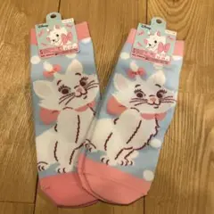 ディズニー マリー キッズ靴下 22-24cm 新品　2点セット