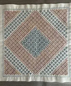 刺し子花ふきん　ハンドメイド [モーニング　グローリー]