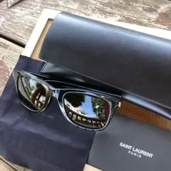 サンローランパリ　サングラス　ハートモチーフ　SL51 ブラック　ウェリントン型 Brandol / SAINT LAURENT サンローラン パリ サングラス ハート
