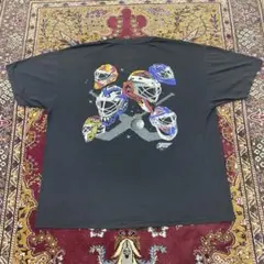 90s シングルステッチ USA製 カナダ ホッケー マスク アート Tシャツ