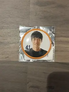 ガチャ 清水エスパルス 41 羽田 健人選手 缶バッジ 私服ver