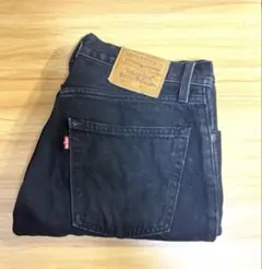 Levi's Lot 555 ブラック ストレートデニム(W30L32)