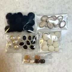 ボタンパーツ　アクリルパーツ　U 1