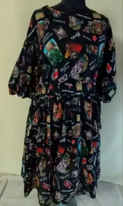 超美品☆ＲＮＡ☆メモリアルフォト☆プリントワンピース☆Ｍ
