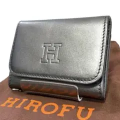 【極美品✨】ヒロフ コインケース レザー シルバー Hロゴ