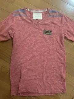 【1,000円市】QUASH 赤色 ポケット付き Tシャツ Lサイズ