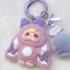 Babythree おかえりうさぎ マスコットキーホルダー【紫】