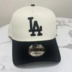 New Era 9FORTY LAキャップ ホワイト/ブラック