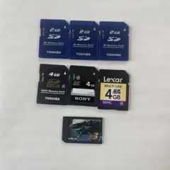 メモリーカード 2GB 4GB TOSHIBA SONY Lexar