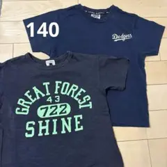 エフオーキッズ　140 ロゴTシャツ　ドジャース