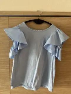 Ray BEAMSフリル袖Tシャツ