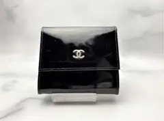 CHANEL シャネル 折り財布 パテントレザー