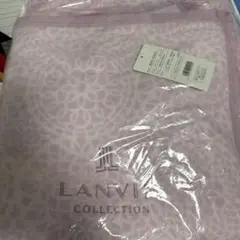 ランバンLANVIN綿毛布ピンク