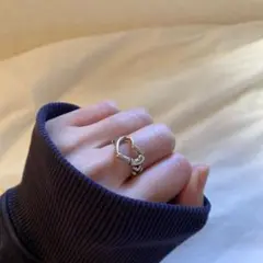 SV925 Heart design silver ring