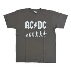 AC/DC エシーディシー ロック バンド チャコール M Tシャツ