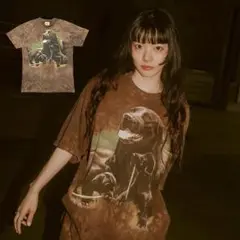 あいみょん着 古着 ザマウンテン Tシャツ ラブラドルレトリバー タイダイ