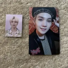新品未使用【公式】BTS 2022シーグリ　SUGA 2点セット　トレカ証明写真