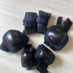 子供用 膝と肘のプロテクター ネイビー