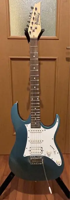 【美品、新品弦張替済】Ibanez エレキギター GRX40 ブラックラメ 美品、新品弦張替済】Ibanez エレキギター GRX40 ブラックラメ