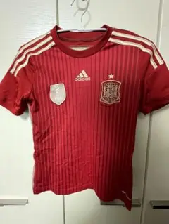 【160】adidas スペイン代表 赤 シャツ
