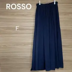 ROSSO アーバンリサーチ 【Ｆ】ネイビー プリーツ　ワイドパンツ