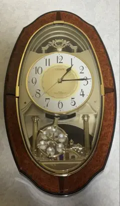CITIZEN 電波掛時計 掛け時計 仕掛け時計【現状品】