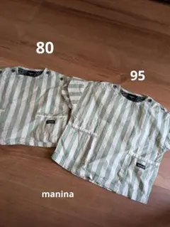 manina 年子兄弟　80 95 半袖セット