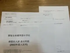 開智日本橋学園中学校　帰国生入試サンプル問題　2020,2022,2023