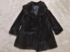 サガミンク 毛皮 コート リアルファー