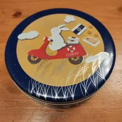 お菓子空き缶　イズミヤ　泉屋　お月見缶