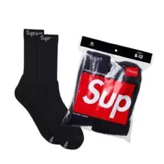 未使用 Supreme クッション付き靴下GD DG 2足セット 黒2足