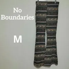 1点限り❤No Boundaries【M】 エレファント柄フレアパンツ フレア