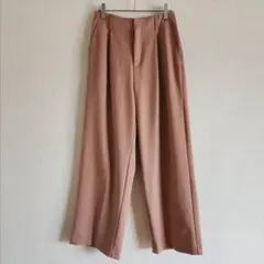 【7-IDconcept】（M）タック入りワイドパンツ/ゆったりスラックスパンツ