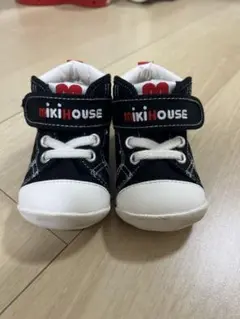 mikiHOUSE 黒白ファーストシューズ