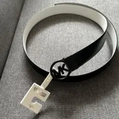 新品MICHAEL KORS マイケルコース ロゴ バックル リバーシブルベルト