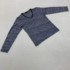 MEN'S BIGI 長袖カットソー ネイビー Vネック シンプル サイズ 02