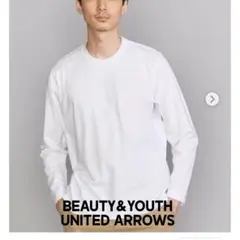 美品　BEAUTY&YOUTH UNITED ARROWS白ロンT Lサイズ