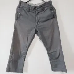 クロップドパンツ 7分丈パンツ W70㎝ グレー