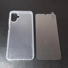 2点 Galaxy A25 5G クリアケース+画面保護ガラス ギャラクシー