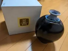 出西窯花瓶　面取り　希少花瓶　新品未使用　茶系 9c03b76e036a81ced9aa1dd42d8d30