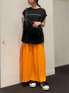 定価14000円◆新品タグ付◆ヤマダヤ◆ネオンカラーワッシャースカート　オレンジ